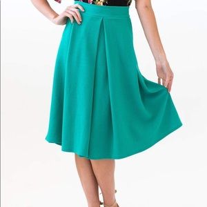 Agnes and Dora Seafoam Midi Circle Skirt